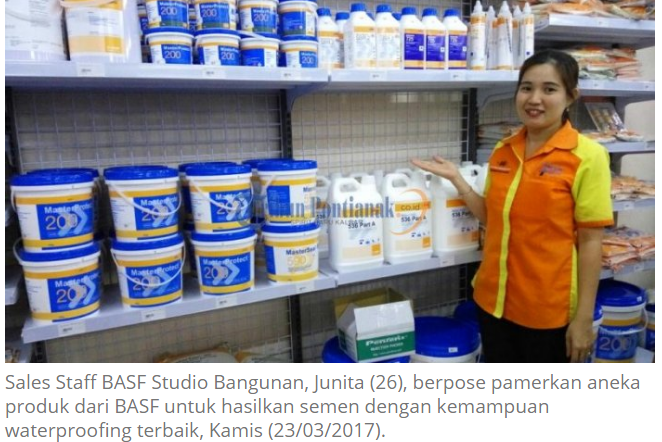 SPG Junitaberpose untuk produk-produk berkualitas BASF